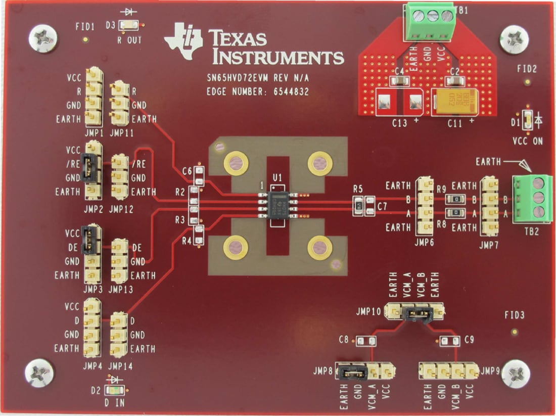 Chart - Texas Instruments RS485-HF-DPLX-EVM RS-485 Evaluation Module