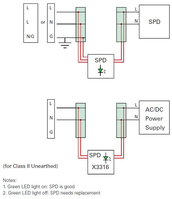 Schematic - Littelfuse LSP10GIHP Surge Protection Modules