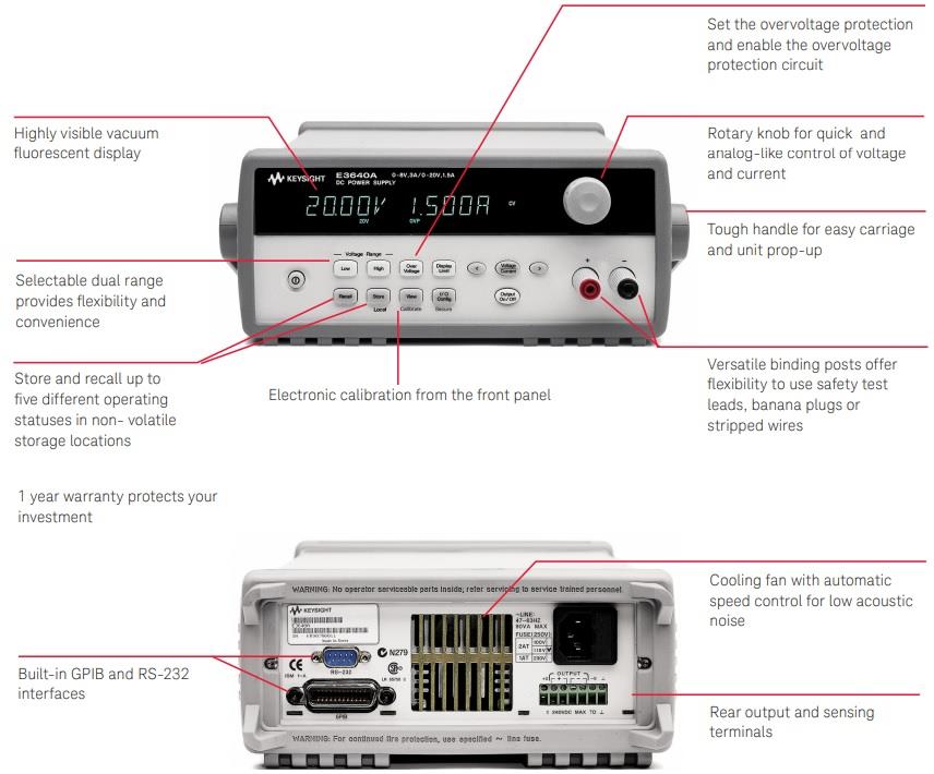 Keysight Technologies E364xA Programmable DC Power Supplies