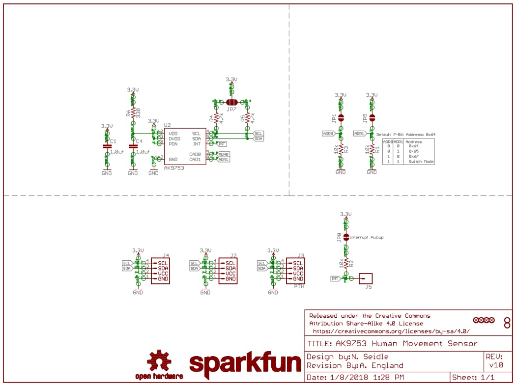 Schematic - SparkFun Qwiic Human Presence Sensor Breakout (SEN-14349)