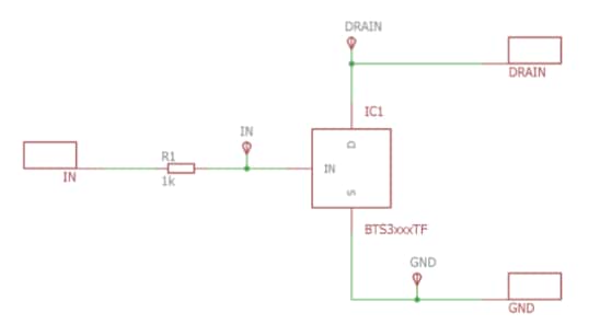Schematic - Infineon Technologies BTS3125TF Demonstration Board