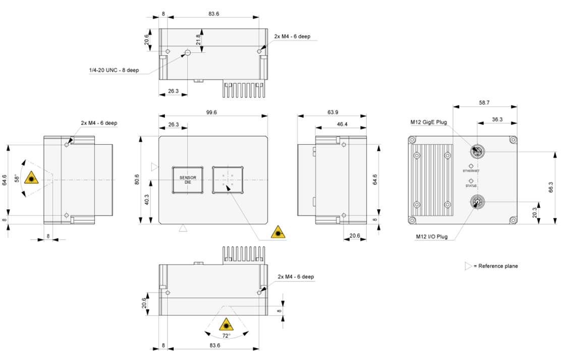 Mechanical Drawing - Basler Blaze-101 Video Module