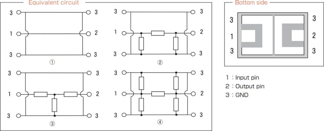 Schematic - Susumu ATS2012 High Frequency Chip Attenuators