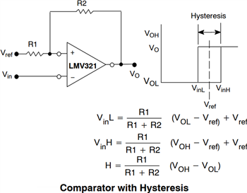 Application Circuit Diagram - onsemi LMV321, NCV321, LMV358, & LMV324 CMOS Op Amps