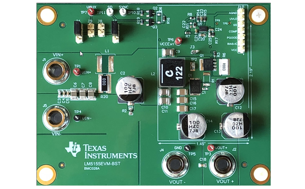 Location Circuit - Texas Instruments LM5155EVM-BST Evaluation Module