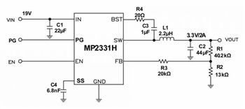Location Circuit - Monolithic Power Systems (MPS) MP2331x Synchronous Buck Converters