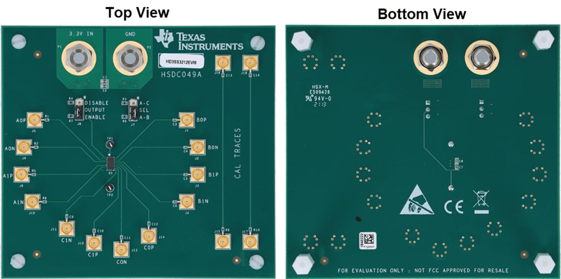Mechanical Drawing - Texas Instruments HD3SS3212EVM Evaluation Module (EVM)