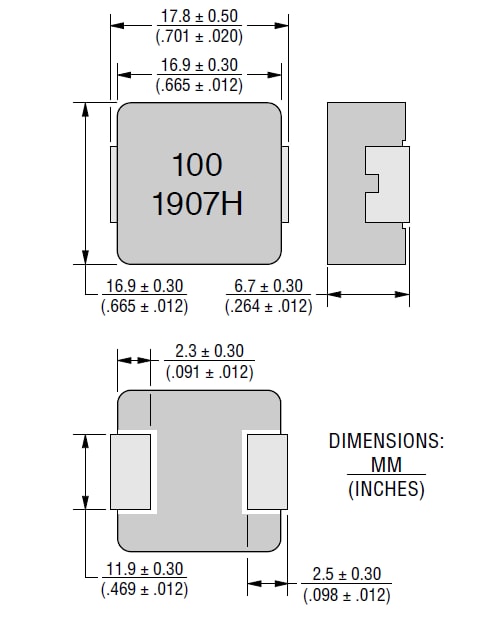 Chart - Bourns SRP1770C Shielded Power Inductors
