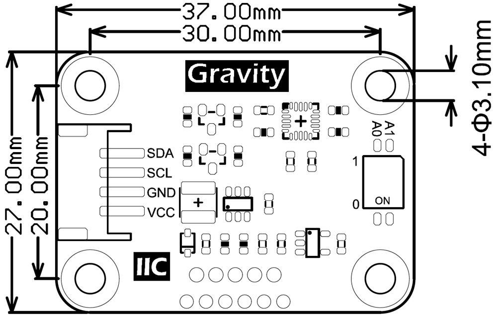 Chart - DFRobot SEN0321 Gravity I2C Ozone Sensor (0-10ppm)