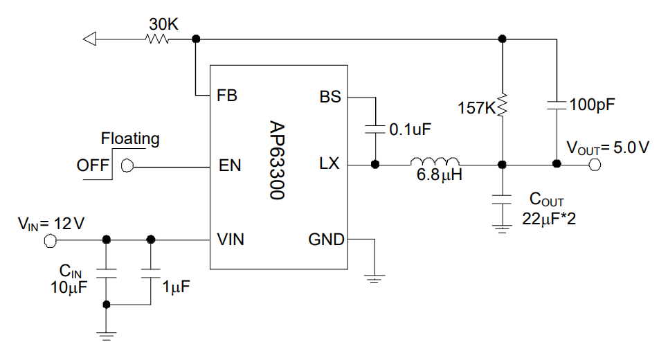 Schematic - Diodes Incorporated AP63300/1-EVM Evaluation Boards