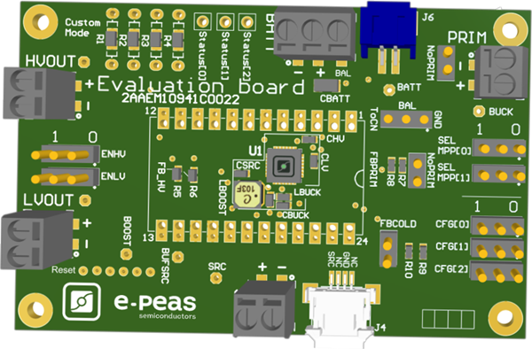 Chart - e-peas EVK10941 Evaluation Board