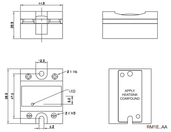 Schematic - Carlo Gavazzi RM1E Solid State Relays