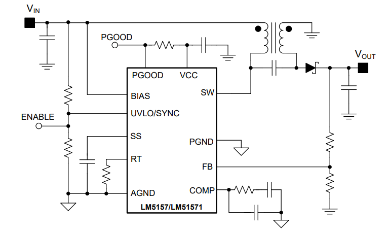 Schematic - Texas Instruments LM5157EVM-SEPIC Evaluation Module