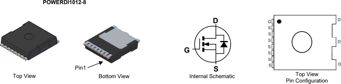 Schematic - Diodes Incorporated DMTH10H2M5STLWQ Automotive Enhancement-Mode MOSFET