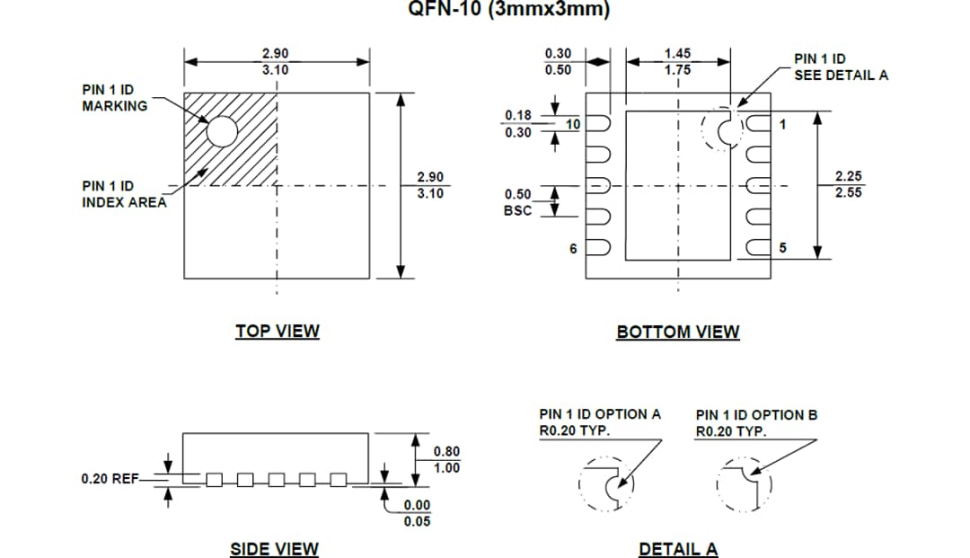 Mechanical Drawing - Monolithic Power Systems (MPS) MP6005A Flyback & Forward Controller