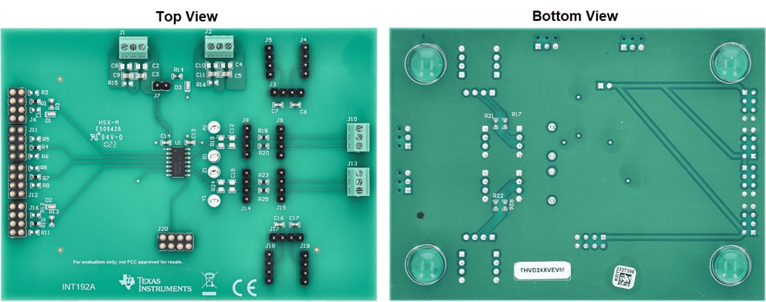 Mechanical Drawing - Texas Instruments THVD24X2VEVM Transceiver Evaluation Module (EVM)