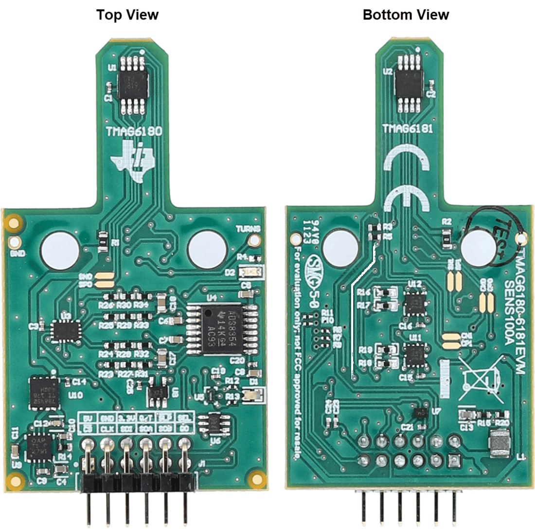 Mechanical Drawing - Texas Instruments TMAG6180-6181EVM Sensor Evaluation Module (EVM)