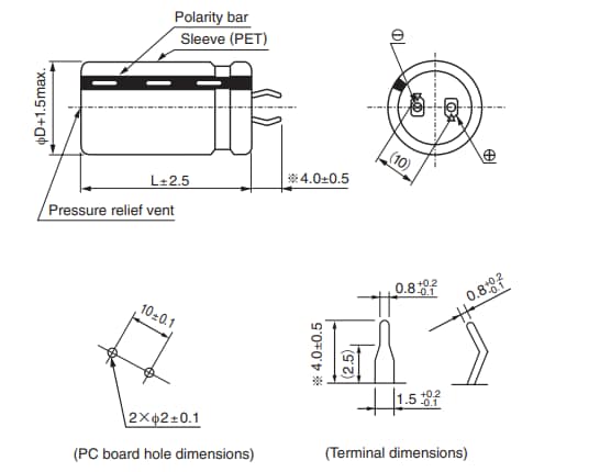 Chart - Nichicon LGC Miniature Snap-In Capacitors