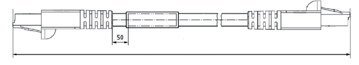 Mechanical Drawing - Amphenol Air LB Germany GPC VG96927T018 Ethernet Cables