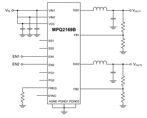Monolithic Power Systems (MPS) MPQ2169B Synchronous Step-Down Regulators