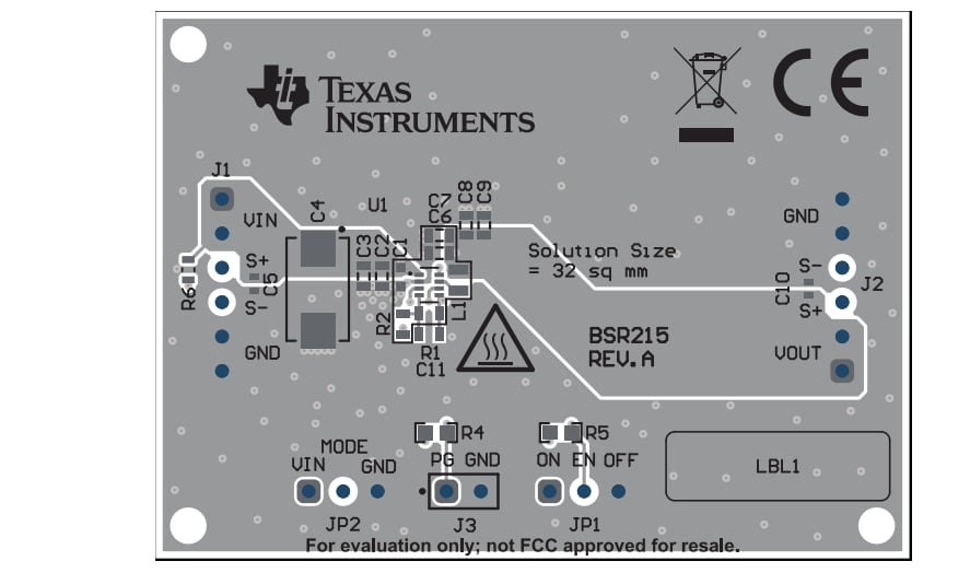 Location Circuit - Texas Instruments TPS62830xDRLEVM Evaluation Modules