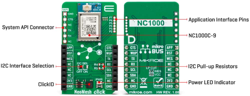 Mikroe MIKROE-6007 NeoMesh Click - 915MHz