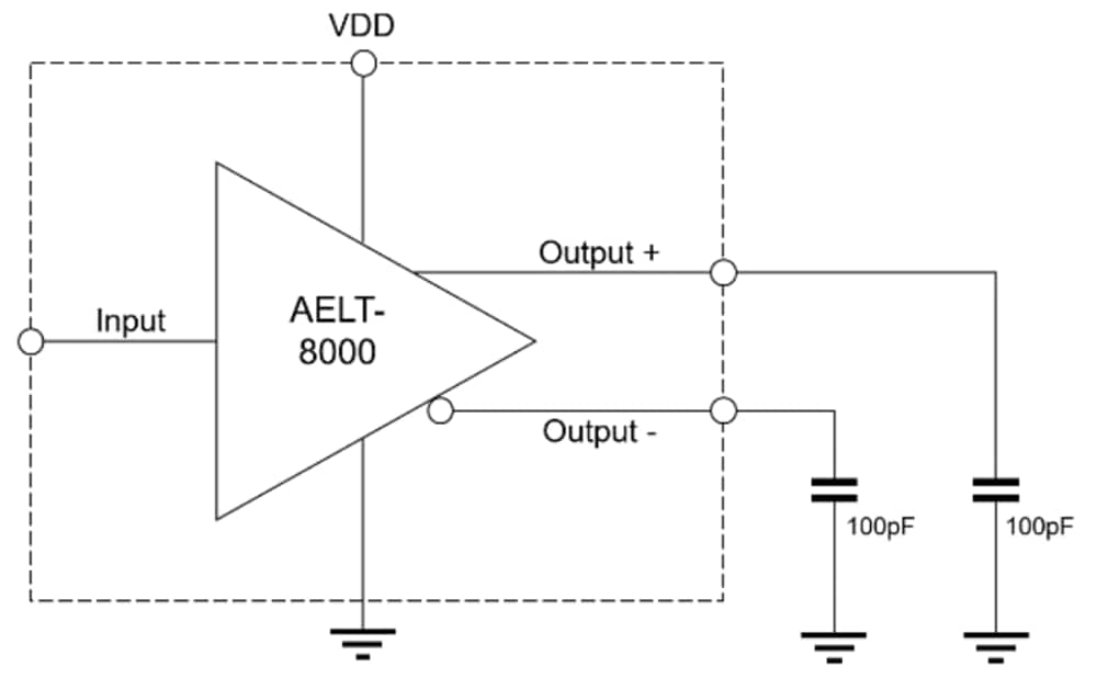Application Circuit Diagram - Broadcom AELT-8000 Line Driver ICs