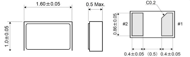 Chart - ECS ECX-16R SMD Tuning Fork Crystal