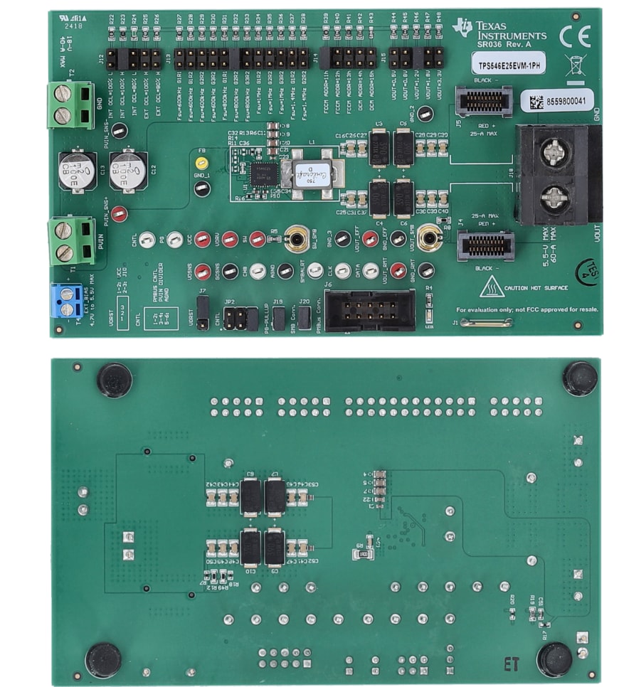 Texas Instruments TPS546E25EVM-1PH Evaluation Module