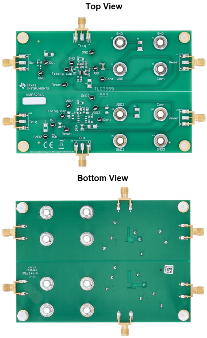 Location Circuit - Texas Instruments TLC3555EVM Timer Evaluation Module (EVM)