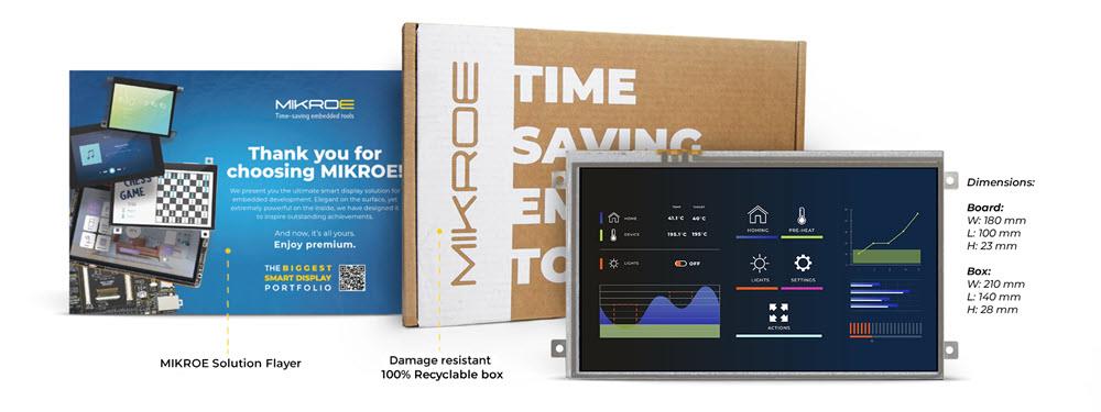 Mikroe MIKROE-6148 Mikromedia 7 Resistive FPI with Frame