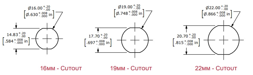 Schematic - E-Switch PZ3 Anti-Vandal Switch