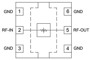 Application Circuit Diagram - Mini-Circuits BAT SMT Fixed Attenuators
