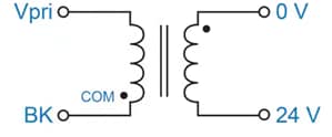 Application Circuit Diagram - Signal Transformer / Bel Class 2 Linear Transformers