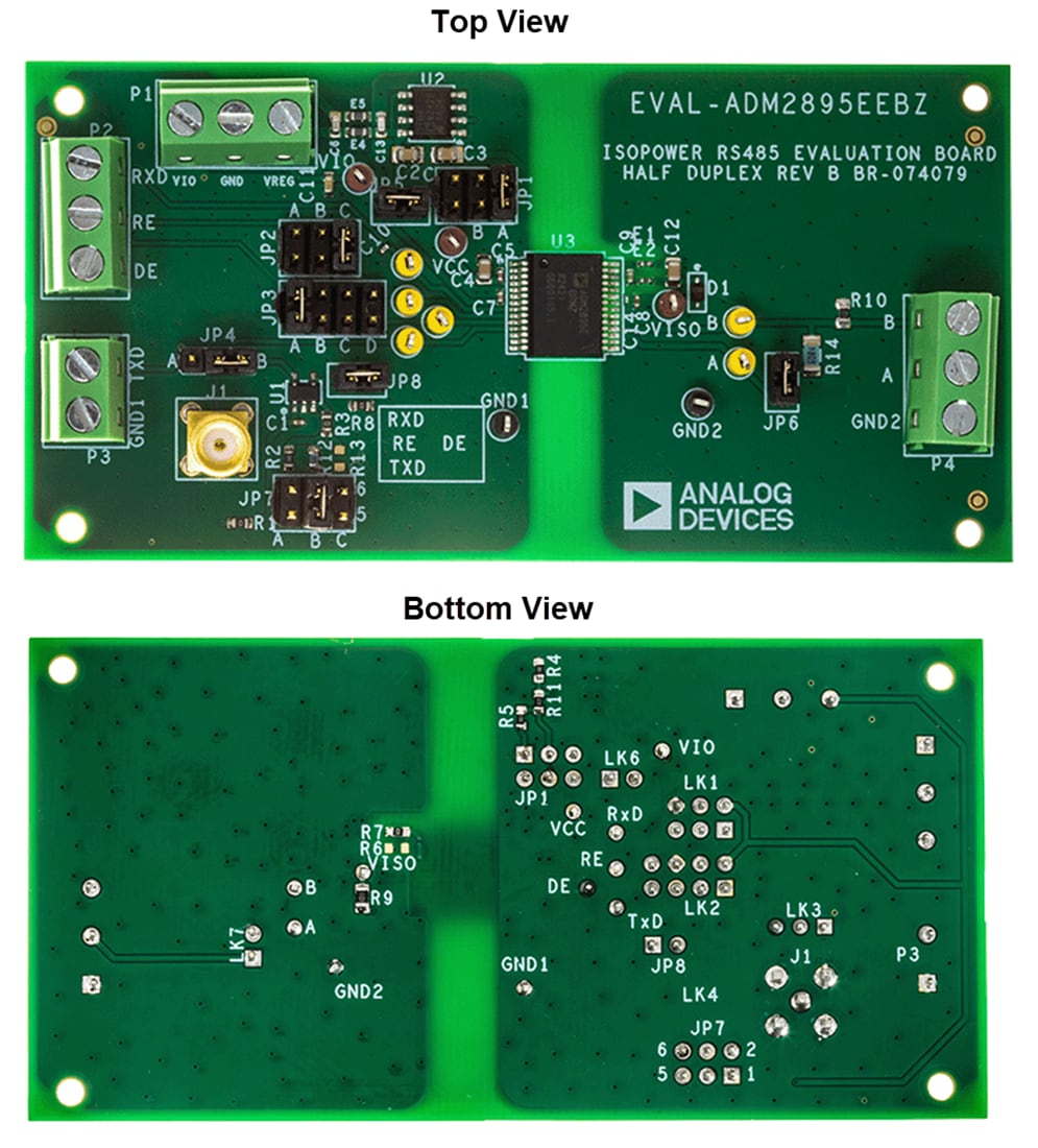 Mechanical Drawing - Analog Devices Inc. EVAL-ADM2895EEBZ Evaluation Board for ADM2895E