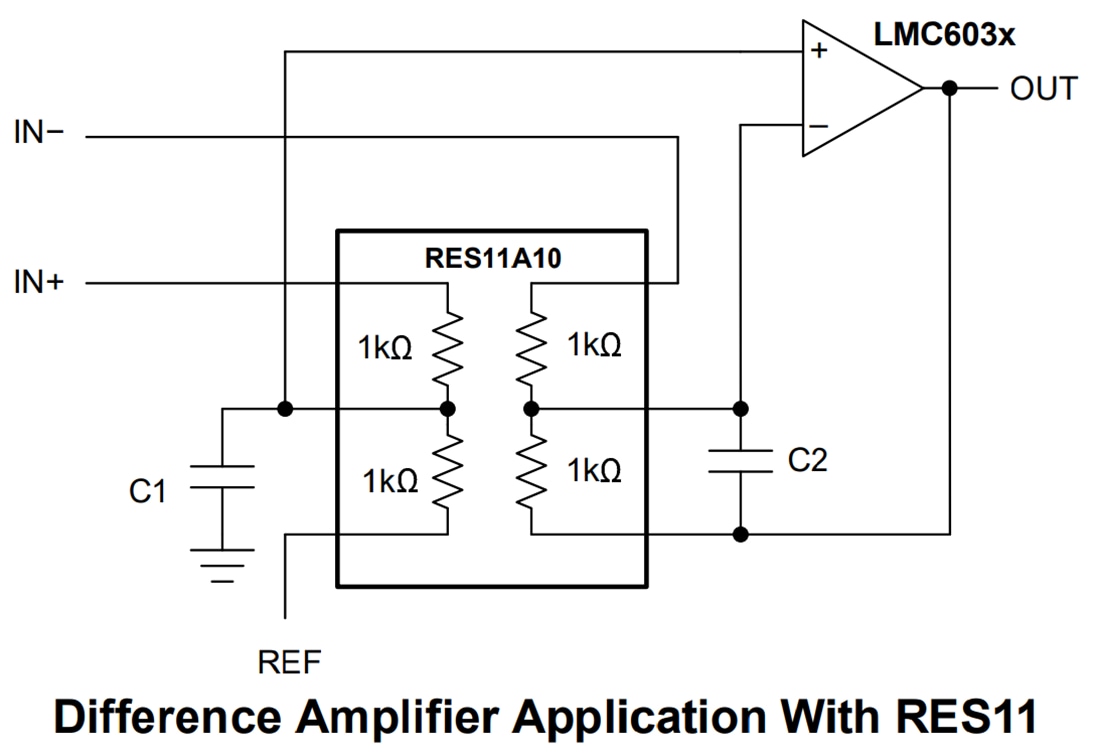 Application Circuit Diagram - Texas Instruments LMC603x/LMC6035-Q1 Low-Power CMOS Op Amps