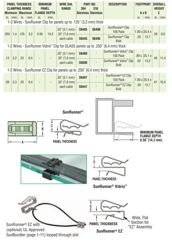 Mechanical Drawing - Heyco HEYClip™ SunRunner® Cable Clips for 1-2 Cables