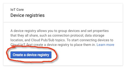 Creating a Device Registry