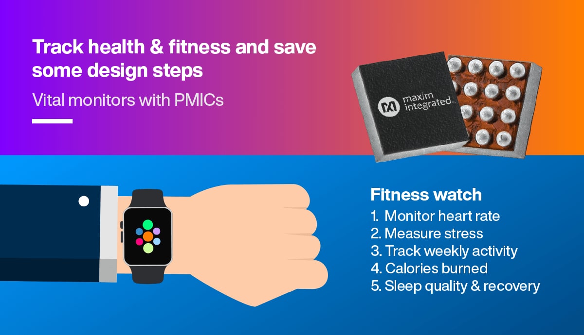 Track health & fitness and save some design steps Infographic