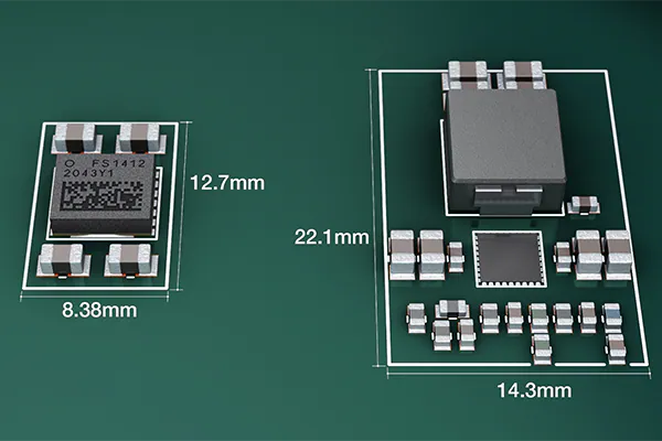 Click to view full size 3D rendering of circuit board to show 3x smaller solution
