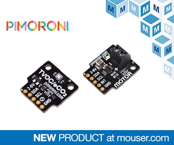 Now at Mouser: Pimoroni's Diverse Collection of Breakout Boards for Raspberry Pi