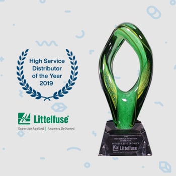 Mouser Electronics Named Distributor of the Year by Littelfuse